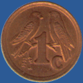 1 цент ЮАР 1993 года