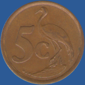 5 центов ЮАР 1996 года